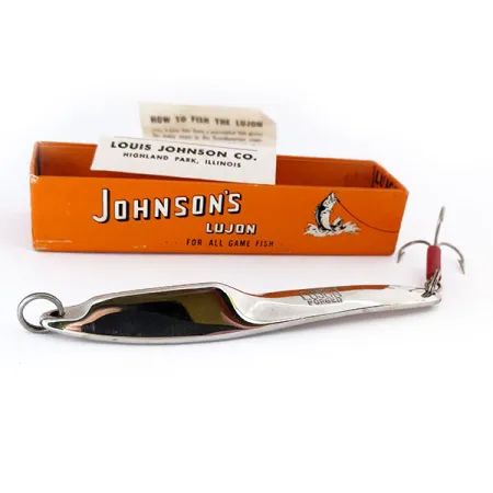 Johnson Lujon Jig Lure, Nickel, 70g, cuillère forgée, #10799