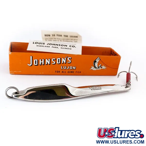 Johnson Lujon Jig Lure, Nickel, 70g, cuillère forgée, #10799