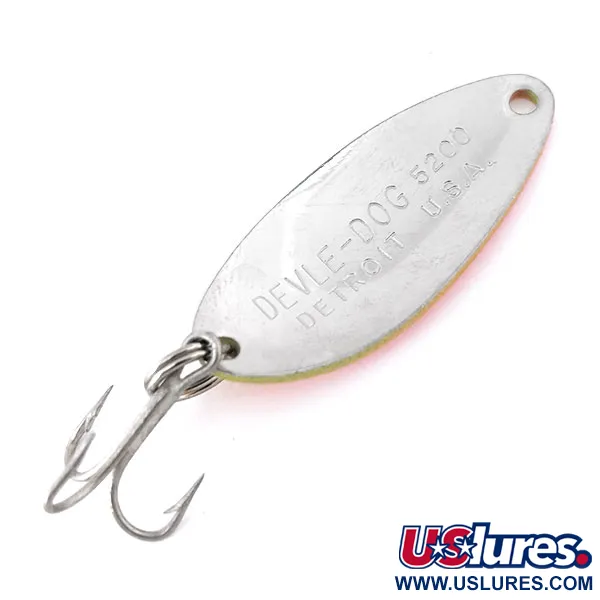 Eppinger Dardevle Devle Dog 5200 UV Cuillère, Jaune/Rouge, 7g, UV, #10819