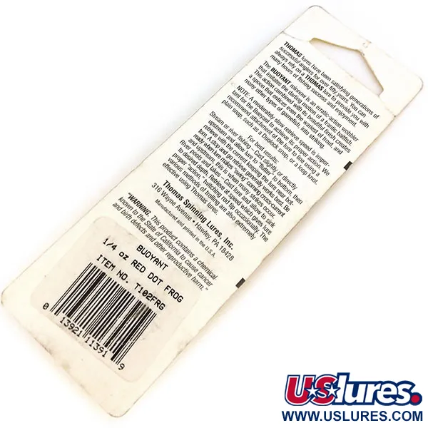 Thomas Buoyant Cuillère, Grenouille, 7g, Motif Classique, #10836