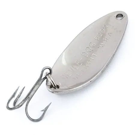 Dardevle Devle Dog 5200 Cuillère, Nickel, 7g, Vintage, #10877