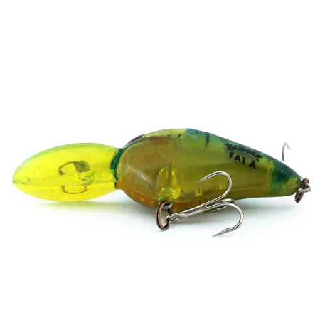 Bomber Fat A Crankbait, Vert Jaune, 18g, Suspending, #10903