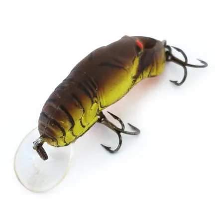 Rebel Wee-Crawfish Shallow UV Leurre, Brun/Jaune, 2.5g, UV, #10904