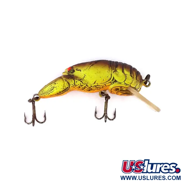 Rebel Wee-Crawfish Shallow UV Leurre, Brun/Jaune, 2.5g, UV, #10904