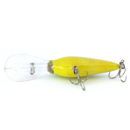 Norman DD 14 Crankbait, Jaune/Vert/Pailleté, 16g, Grand Plongeur, #10920