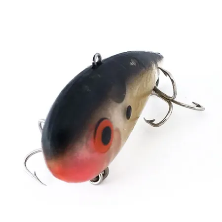 Bomber Pinfish Hard Knock Crankbait, Black Red, 12g, Bruiteur, #10924