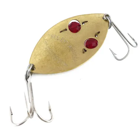 Hofschneider Red Eye Wiggler Cuillère, Or/Rouge, 25g, Perles, #10928