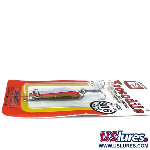 Luhr Jensen Krocodile UV Cuillère, Fire / Argent, 7g, UV-Réactif, #10977