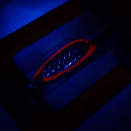 Luhr Jensen Krocodile UV Cuillère, Fire / Argent, 7g, UV-Réactif, #10977