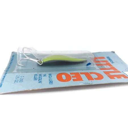 Seneca Little Cleo (Hula Girl) UV Cuillère, Nickel/Vert, 14g, #10981