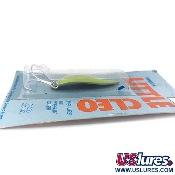 Seneca Little Cleo (Hula Girl) UV Cuillère, Nickel/Vert, 14g, #10981