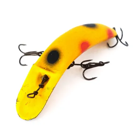 Yakima Bait FlatFish X5 Leurre, Jaune/Rouge/Noir, 7g, Vintage, #10995