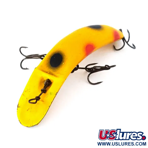 Yakima Bait FlatFish X5 Leurre, Jaune/Rouge/Noir, 7g, Vintage, #10995