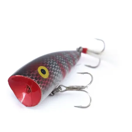 Rebel POP-R Popper, Argent/Rouge, 7g, Teaser Plume, #11411
