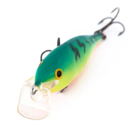 Rapala Shallow Shad Rap 08 Poisson-nageur, Fire Tiger, 9g, Balsa, #10998