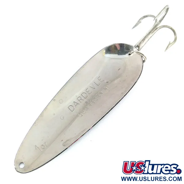 Eppinger Dardevle Cuillère, Blanc / Noir / Nickel, 28g, #11016