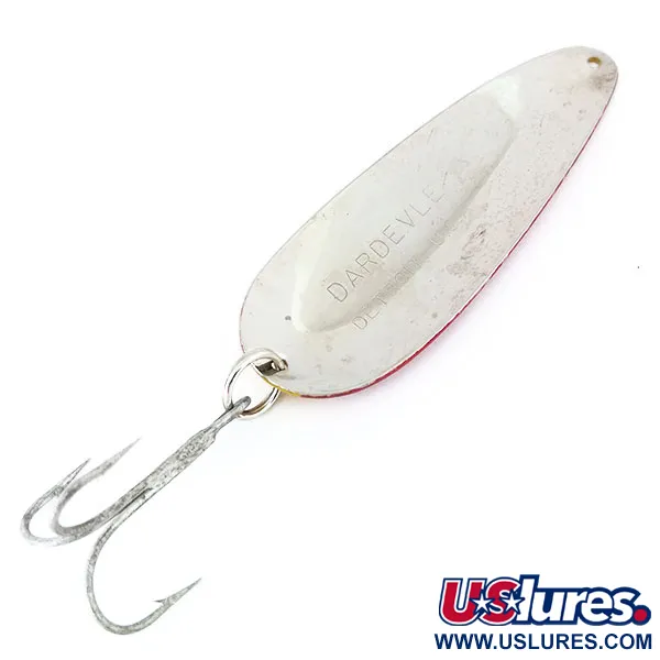 Eppinger Dardevle Cuillère Ondulante, Rouge / Jaune / Nickel, 28g, #11017