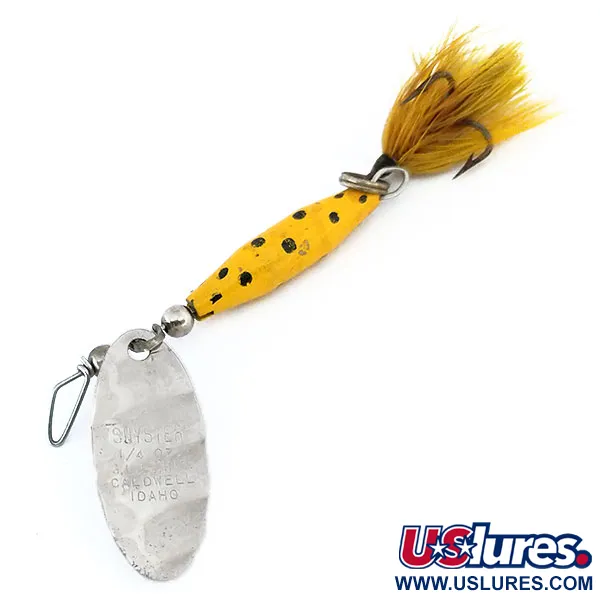 Glen Evans Shyster Cuiller, Nickel / Jaune, 7g, Palette Martelée, #11020