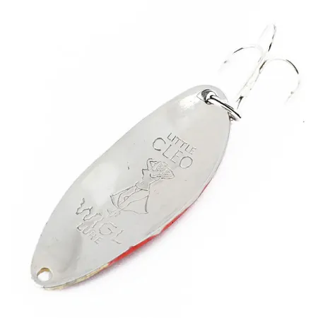 Seneca Little Cleo (Hula Girl) Cuillère, Nickel/Rouge, 14g, Gravure, #11021