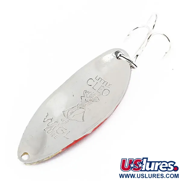 Seneca Little Cleo (Hula Girl) Cuillère, Nickel/Rouge, 14g, Gravure, #11021