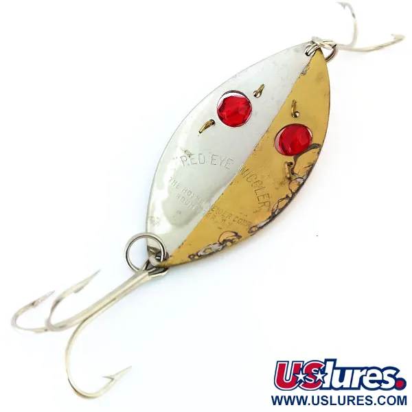 Hofschneider Red Eye Wiggler Cuillère, Or/Nickel, 25g, Yeux Rouges, #11025