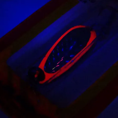 Luhr Jensen Krocodile UV Cuillère, Rose/Hologramme, 7g, UV, #11042