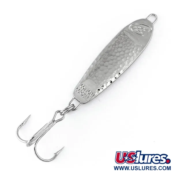 Cotton Cordell CC Spoon Jig Lure, Nickel Martelé, 14g, Jig, #11069