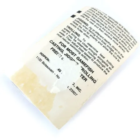 Hopkins Shorty Jig Lure Cuillère, Or martelé, 21g, Vintage, #11072