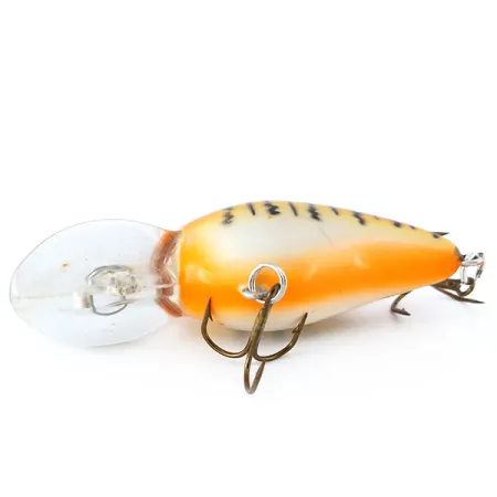 Bomber Fat A B05F Crankbait, Red Tiger, 10g, Flottant, #11083