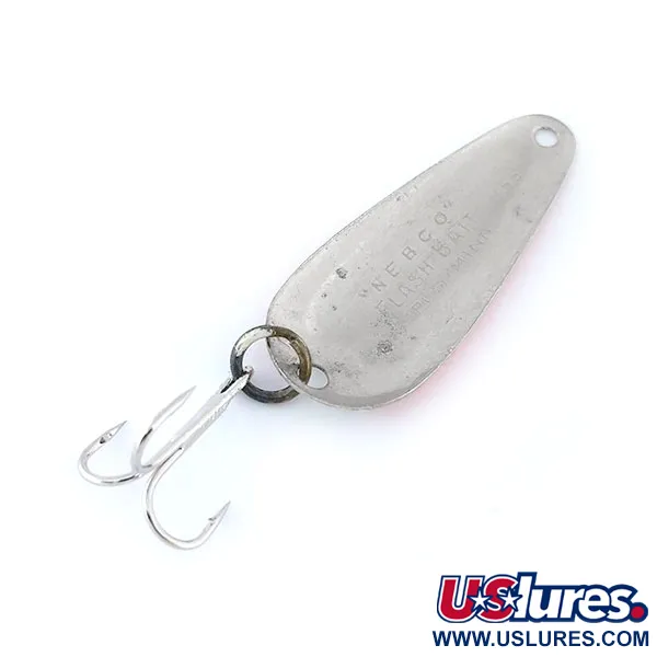 Nebco FlashBait 366 Cuillère, Rouge/Blanc/Nickel, 1,9g, Vintage, #11092