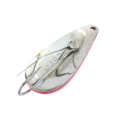 Weedless Dardevle Spinnie Cuiller, Rouge/Blanc/Nickel, 9g, Anti-herbe #11103