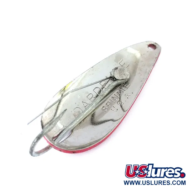 Weedless Dardevle Spinnie Cuiller, Rouge/Blanc/Nickel, 9g, Anti-herbe #11103