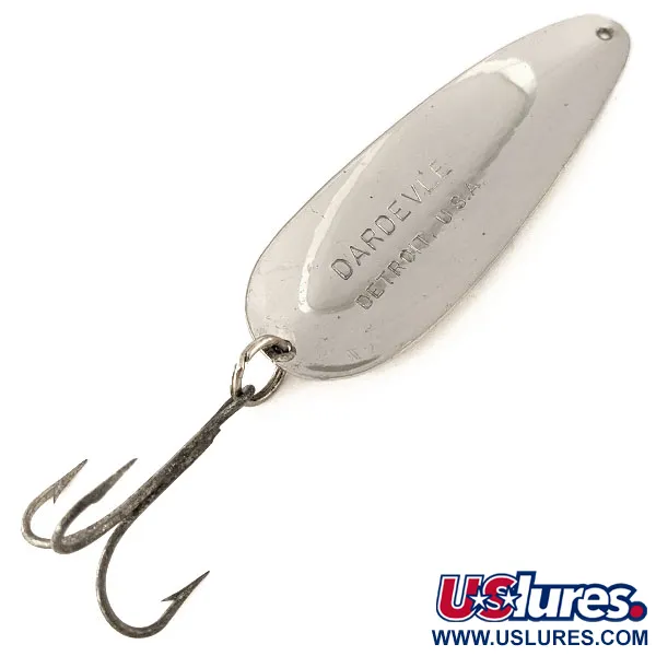 Eppinger Dardevle Cuillère, Nickel martelé, 28g, Estampille USA, #11122