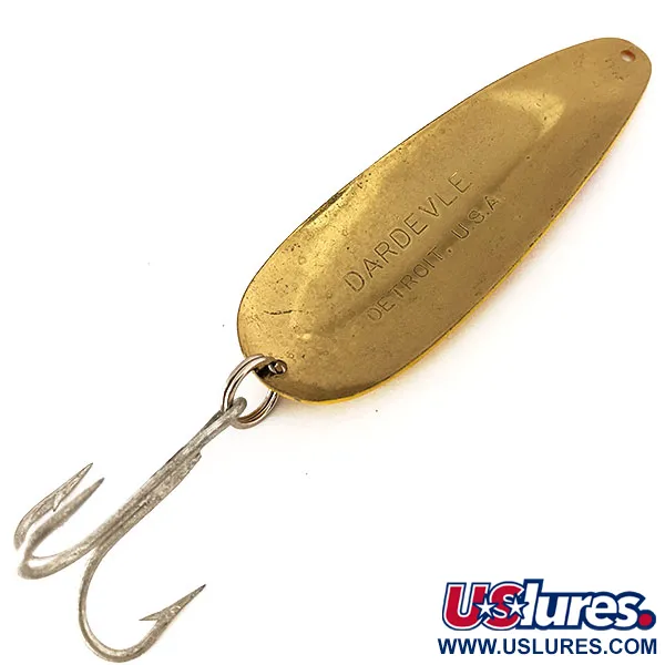 Eppinger Dardevle Cuillère Ondulante, Jaune Losanges Rouges, 28g, #11124