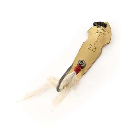 Tony Accetta Pet Spoon 13 Cuillère, Or, 5g, Hameçon Piumé, #11126