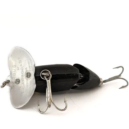 Fred Arbogast Jitterbug Leurre Articulé, Noir, 10g, Bavette Métal #11136