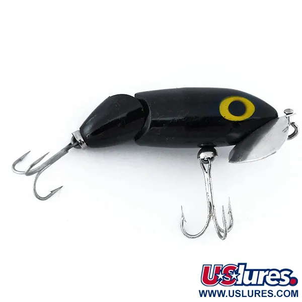 Fred Arbogast Jitterbug Leurre Articulé, Noir, 10g, Bavette Métal #11136