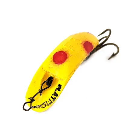 Yakima Bait FlatFish F3 Leurre, Jaune / Rouge, 0,9g, Banane, #11141