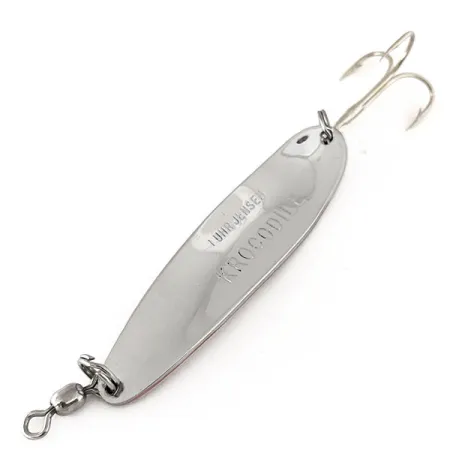 Luhr Jensen Krocodile Die #4 Cuillère, Nickel / Rouge, 14g, Lancé, #11177