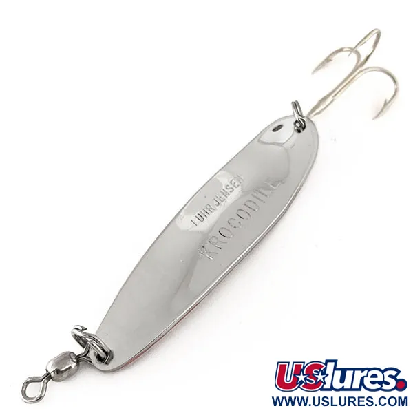 Luhr Jensen Krocodile Die #4 Cuillère, Nickel / Rouge, 14g, Lancé, #11177