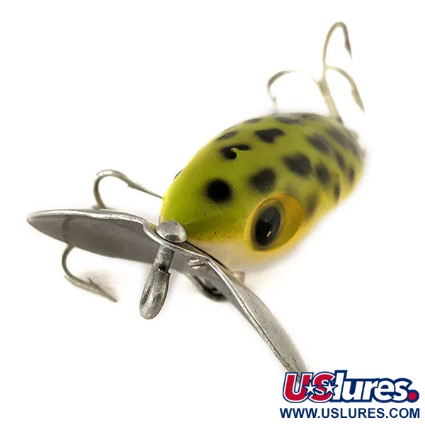 Fred Arbogast Jitterbug Leurre Surface, Frog, 7g, Bavette Métal, #11180
