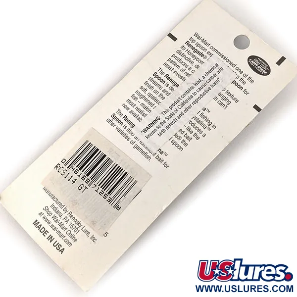 Renegade Crystalina Spoon, Or-Orange, 11g, Cuillère, #RCS114 GT