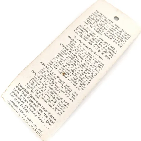 Hopkins No=Eql Jig Lure Jig, Nickel martelé, 14g, #11193