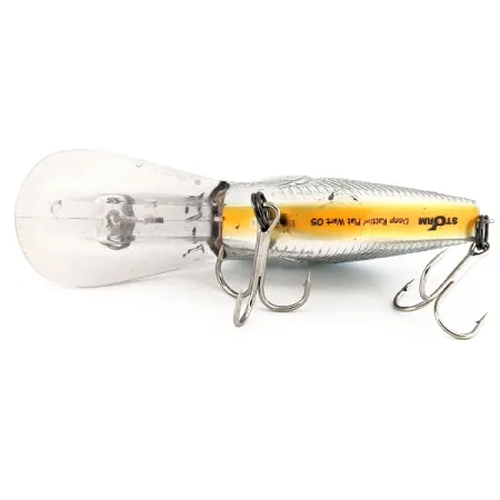 Storm Deep Rattlin Flat Wart 05 Crankbait, Argent-Bleu, 10g, #11214