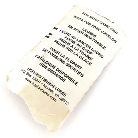 Hopkins Shorty S1 Cuillère, Nickel martelé, 9g, Martelé, #11241