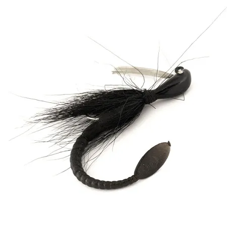 Cotton Cordell Banana Head Tattle-Tail Jig, Noir, 14g, Anti-herbe, #11260