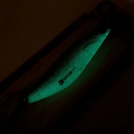 Luhr Jensen Quiver Glow Cuillère ondulante, Glow, 14g, Laiton, #11283