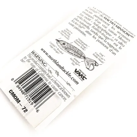 Northland Macho Minnow Leurre Jig, Rainbow Fish, 14g, KickerTail, #11289