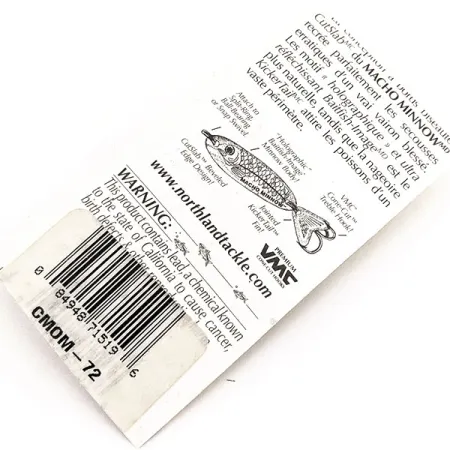 Northland Macho Minnow Cuillère, Rainbow Green, 14g, Kicker Tail, #11291