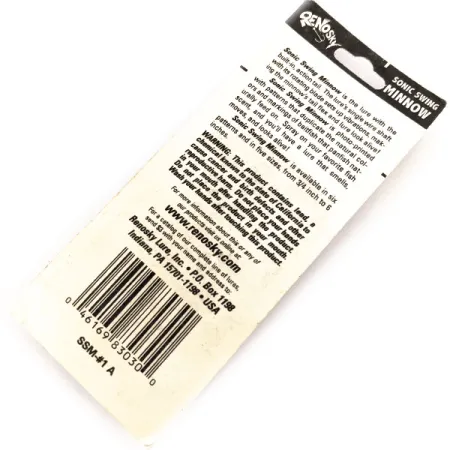 Renosky Sonic Swing Minnow 1 Spinner, Nickel/Truite, 3g, #11294